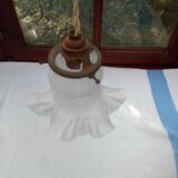 Glass tulip pendant light