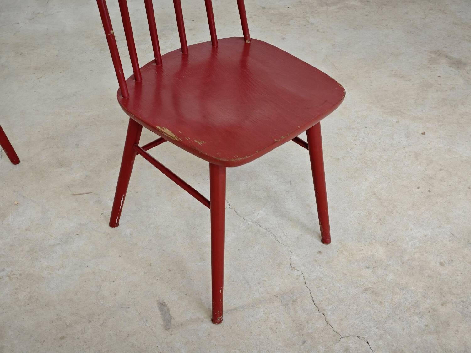 Pair of Scandinavian style Stol Kamnik chairs, ex Yugoslavia