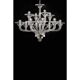 Luxury Transparent Murano Glass Chandelier – Modern Linear Design