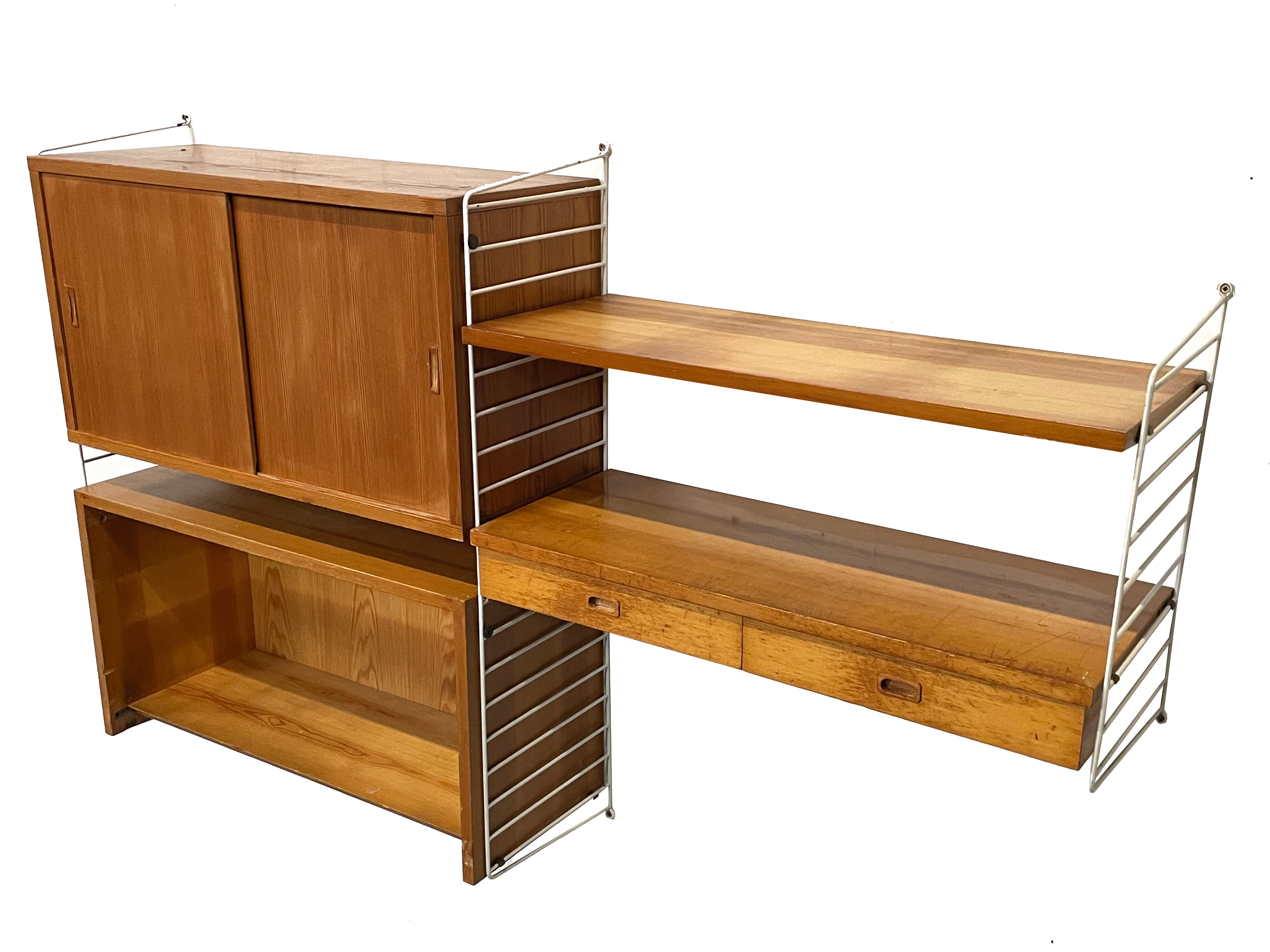 Mid Century Nisse Strinning string wall system 1960