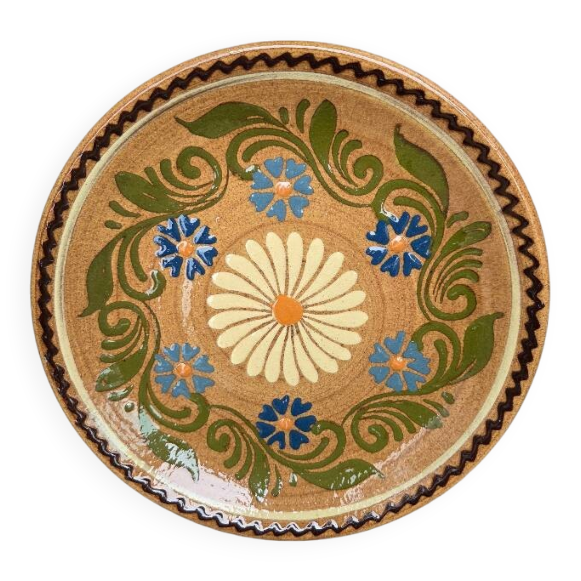 Alsatian earthenware plate