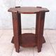 Art Deco side table in solid oak