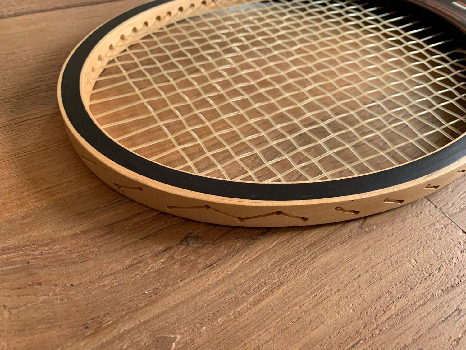 Antique wooden snowshoe