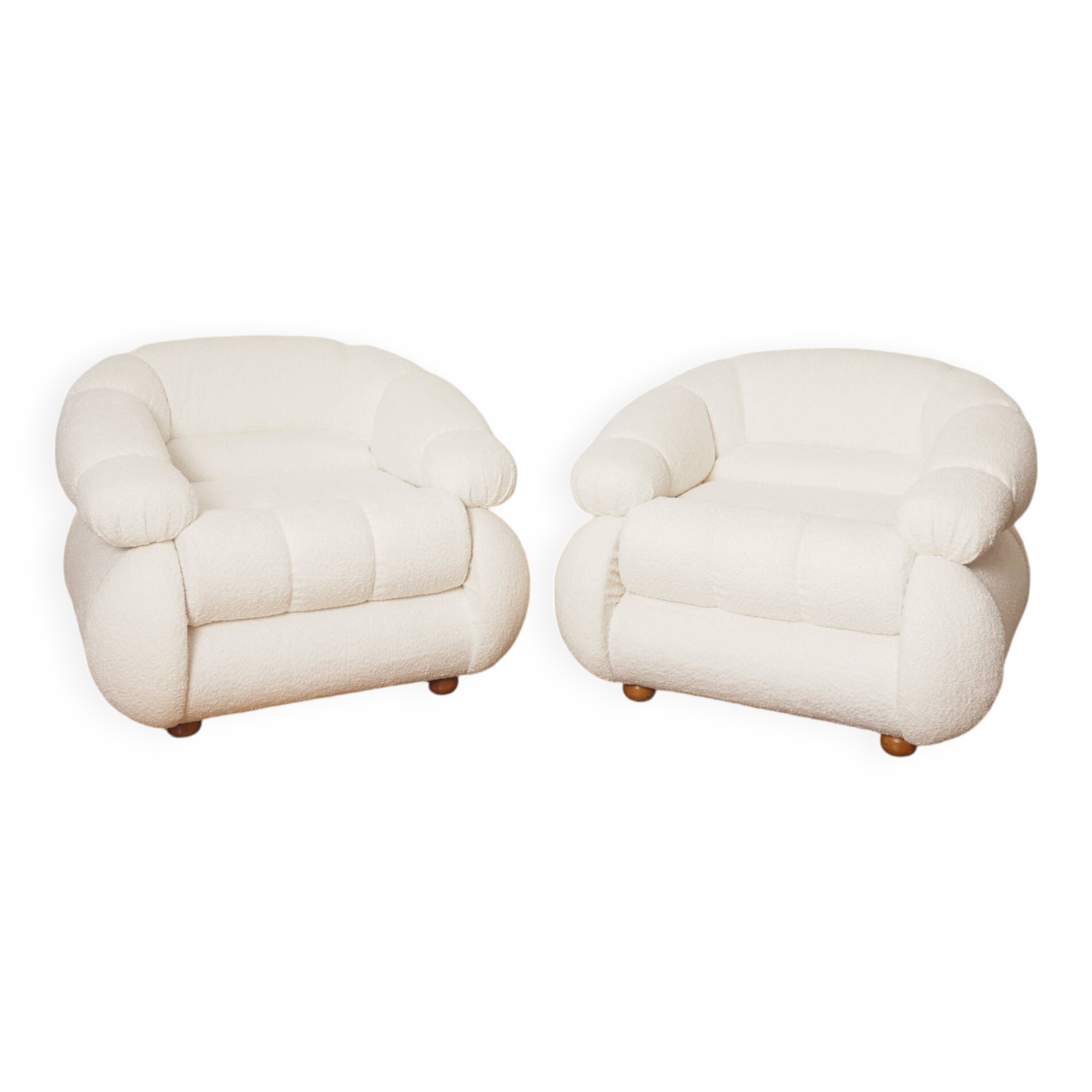 Paire de fauteuils Space Age d'Adriano Piazzesi, 1970