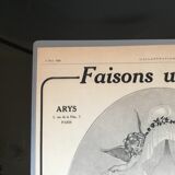 Vintage advertising to frame arys