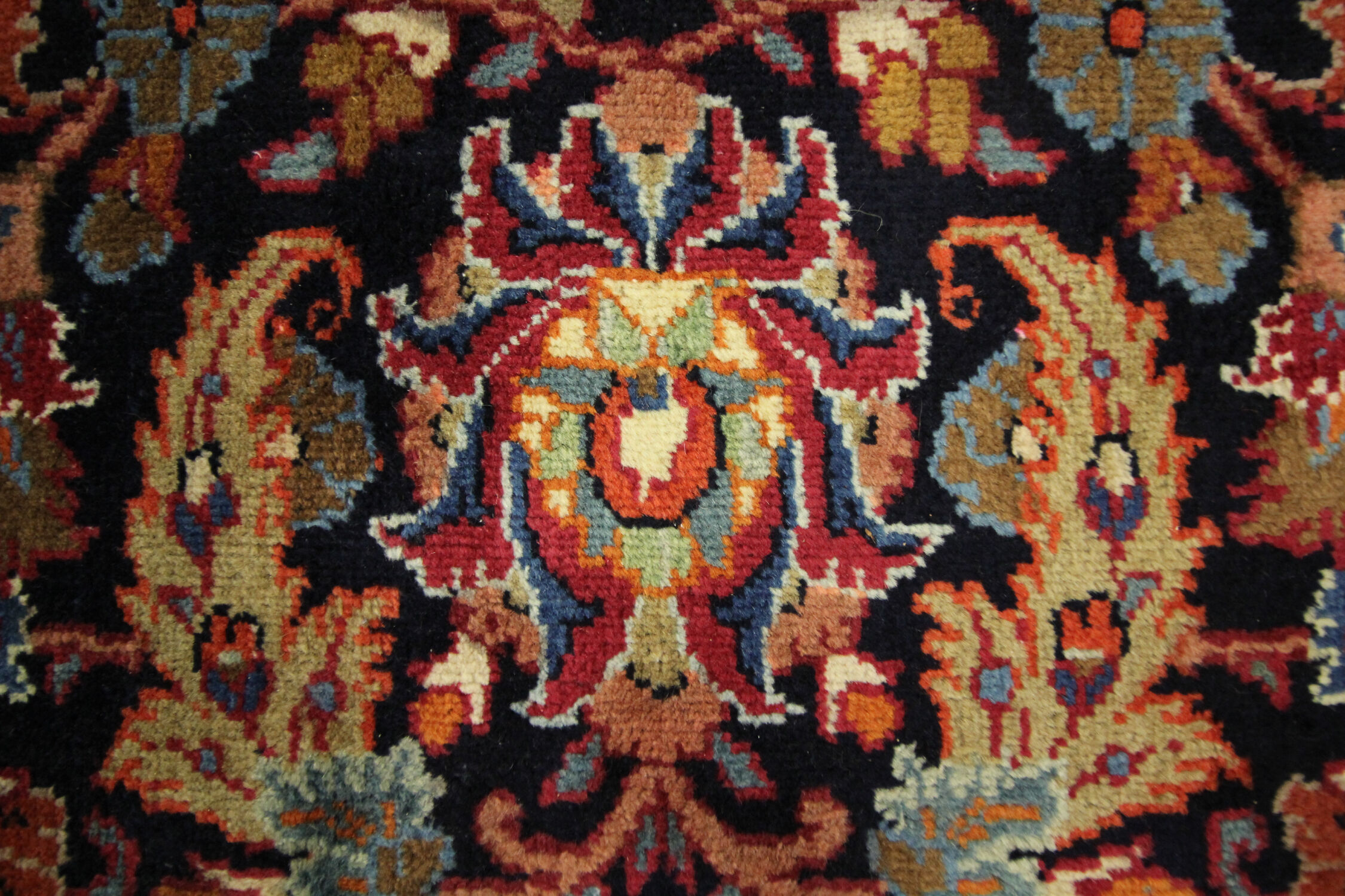 Tapis en laine florale rouge fait à la main antique persan khorassan tapis - 295x376cm