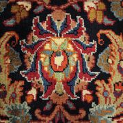 Tapis en laine florale rouge fait à la main antique persan khorassan tapis - 295x376cm