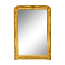 Miroir 136x94 cm époque XIXè doré à la feuille d’or