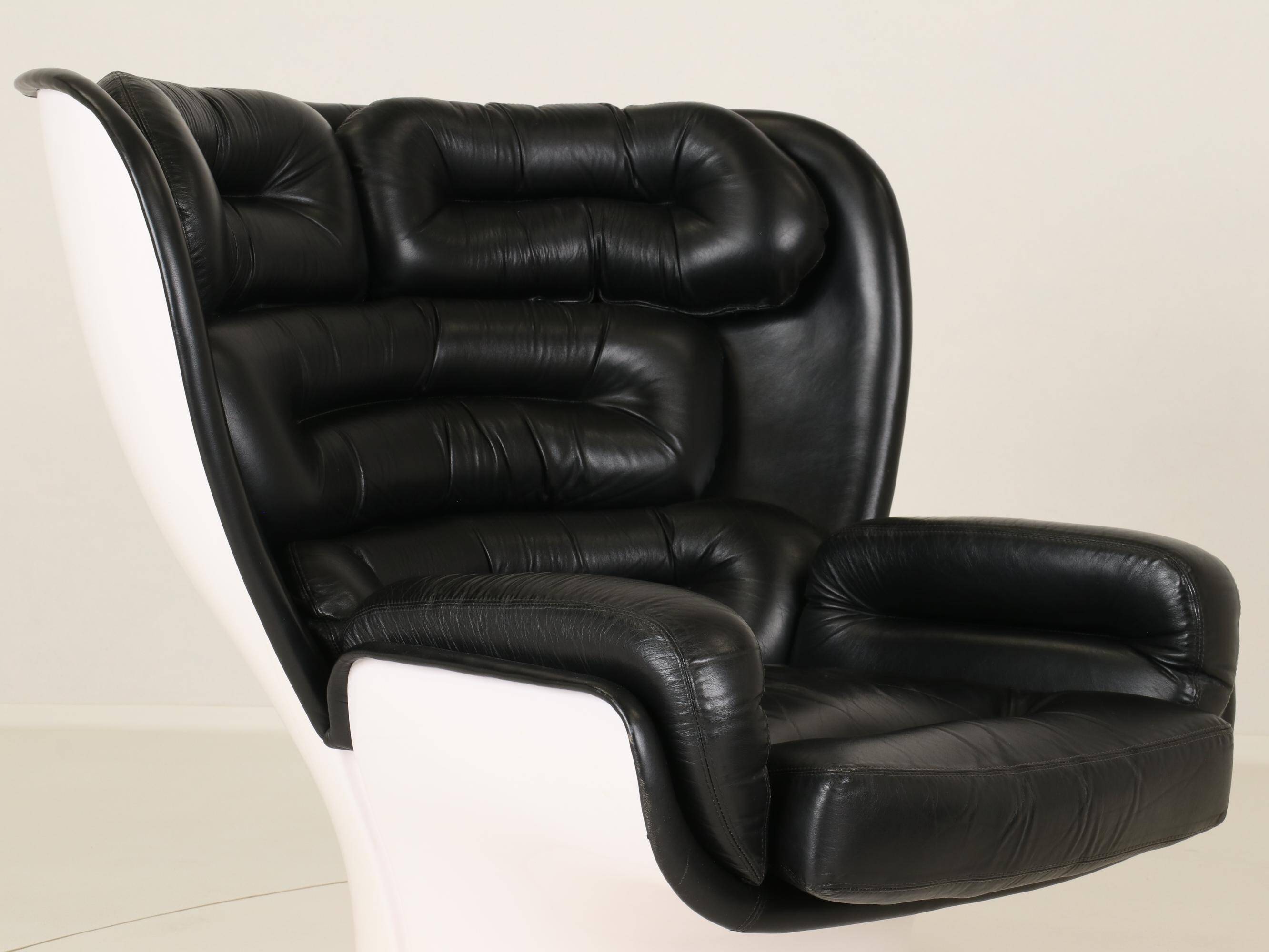 Elda Chair and Ottoman by Joe Colombo for Comfort, Italy, 1970s