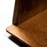 Set of 5 oak wall shelves Marcel Gascoin 50s reconstruction