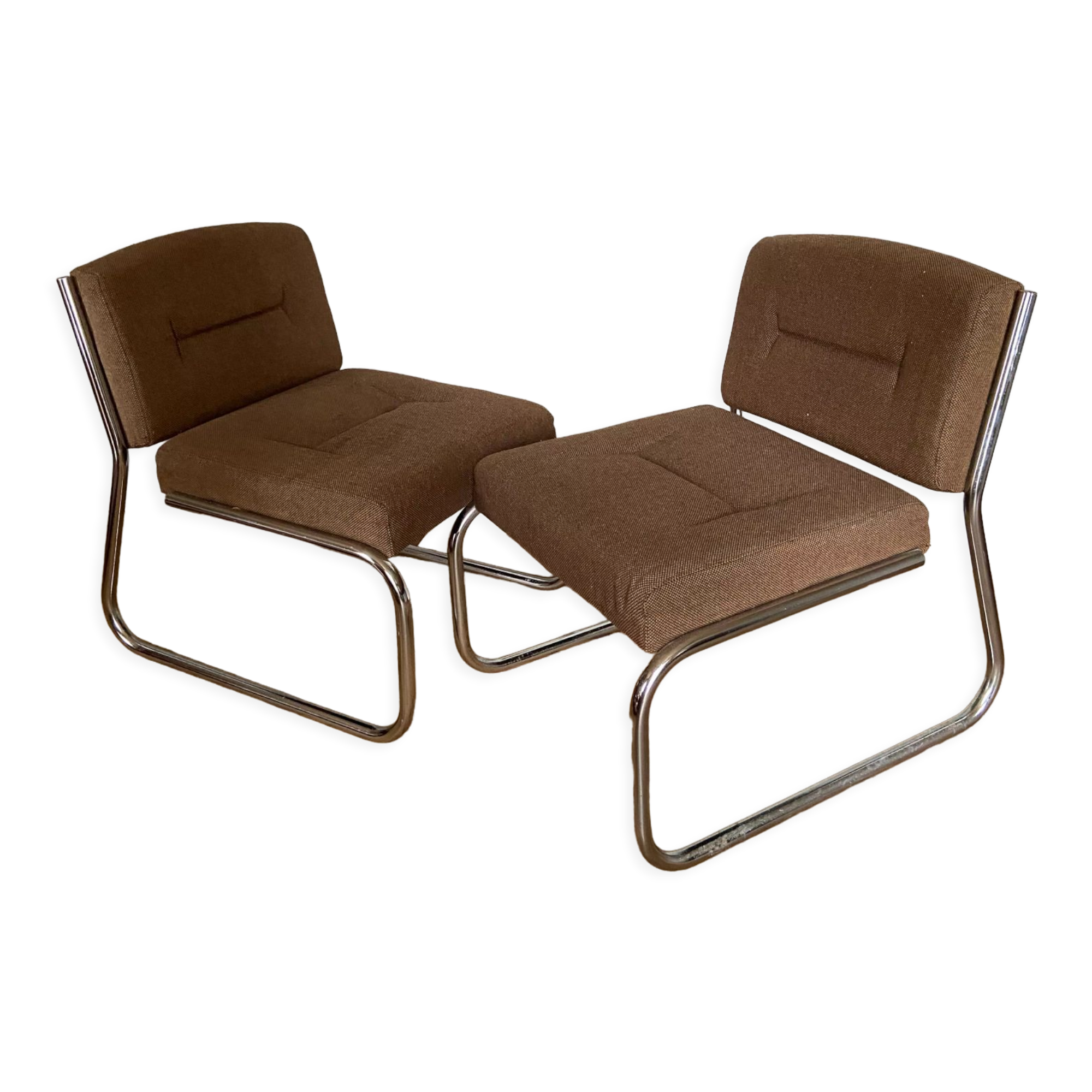 Pair of vintage chrome heaters 60s design