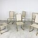 Chaises de salle à manger vintage en laiton par Belgo chrom, années 1970