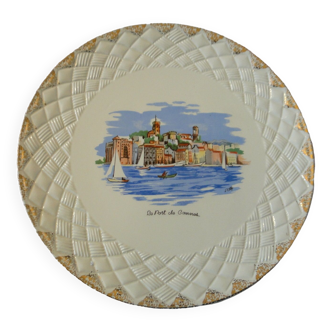 Saint Amand tart dish with cannes decor