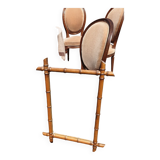 Bamboo barber mirror