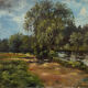 Landscape signed Roussel 20th century