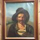"Spanish beggar with bowl" oil on canvas 19th century