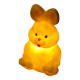Yellow rabbit table lamp, vintage design 1980s
