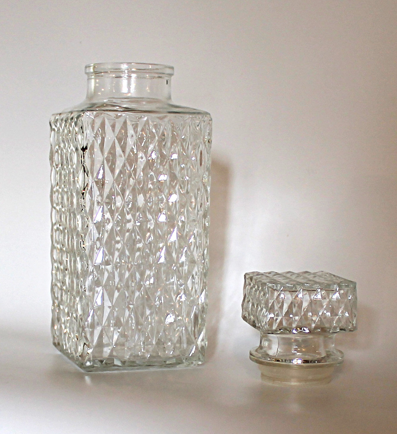 Three carafes for whiskey