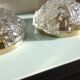 Paire d'appliques en verre et laiton par Limburg, années 60-70