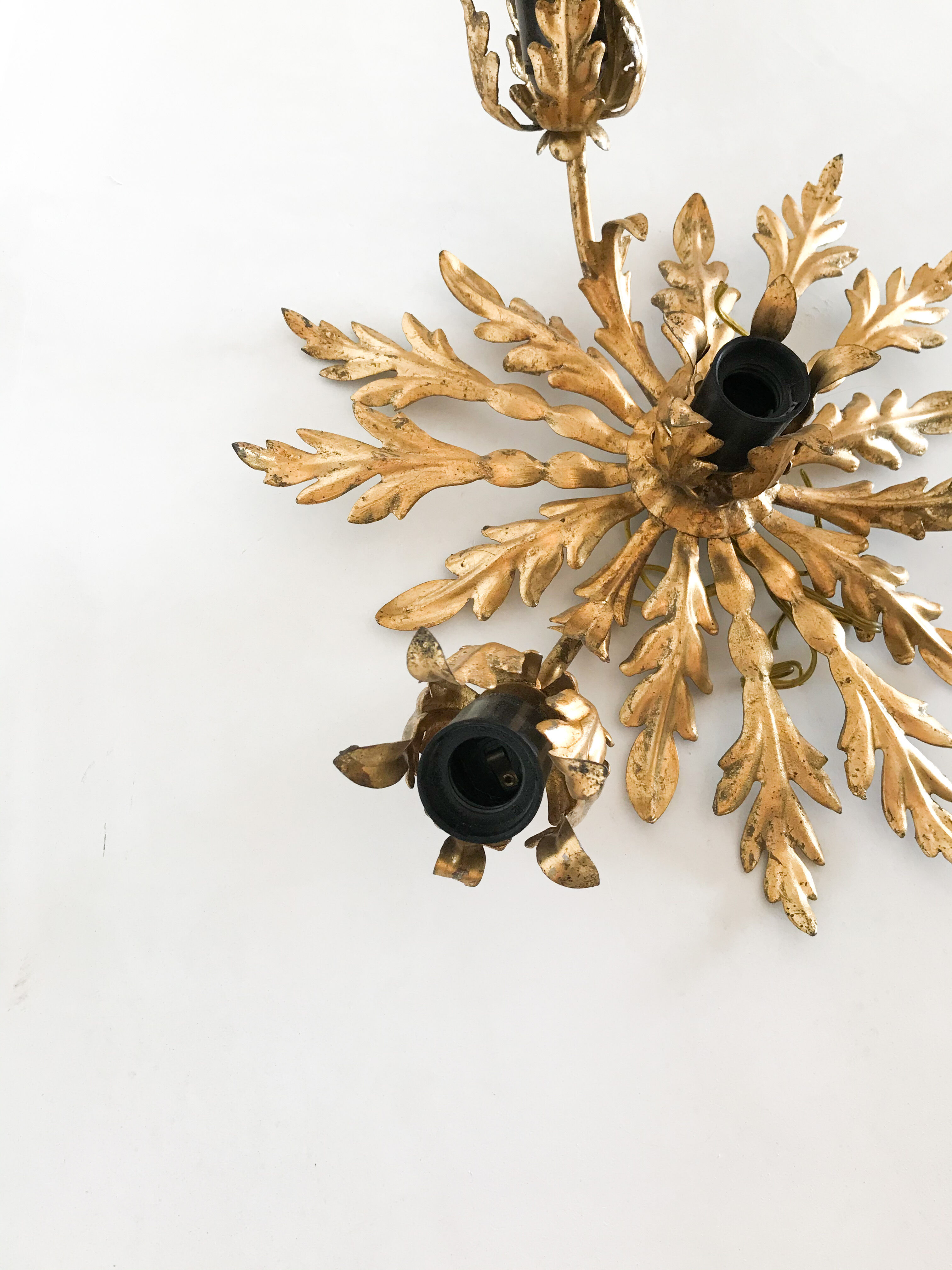 Golden sconce