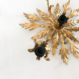 Golden sconce