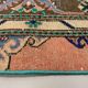Distressed Turkish Rug 110x72 cm Vintage Shabby, Tribal Red, Green, Brown Small