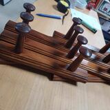 Vintage accordion coat rack