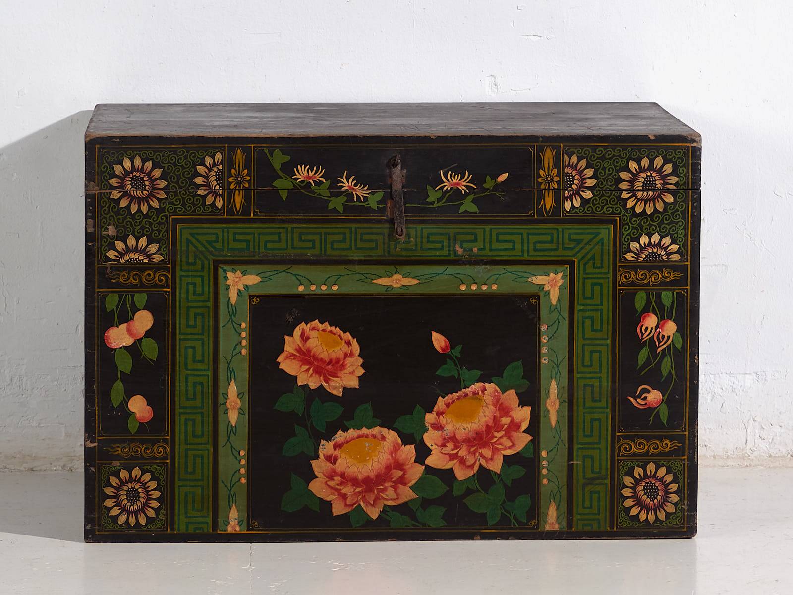 Malle d’opéra originale aux tons verts (Chine, vers 1900) #32