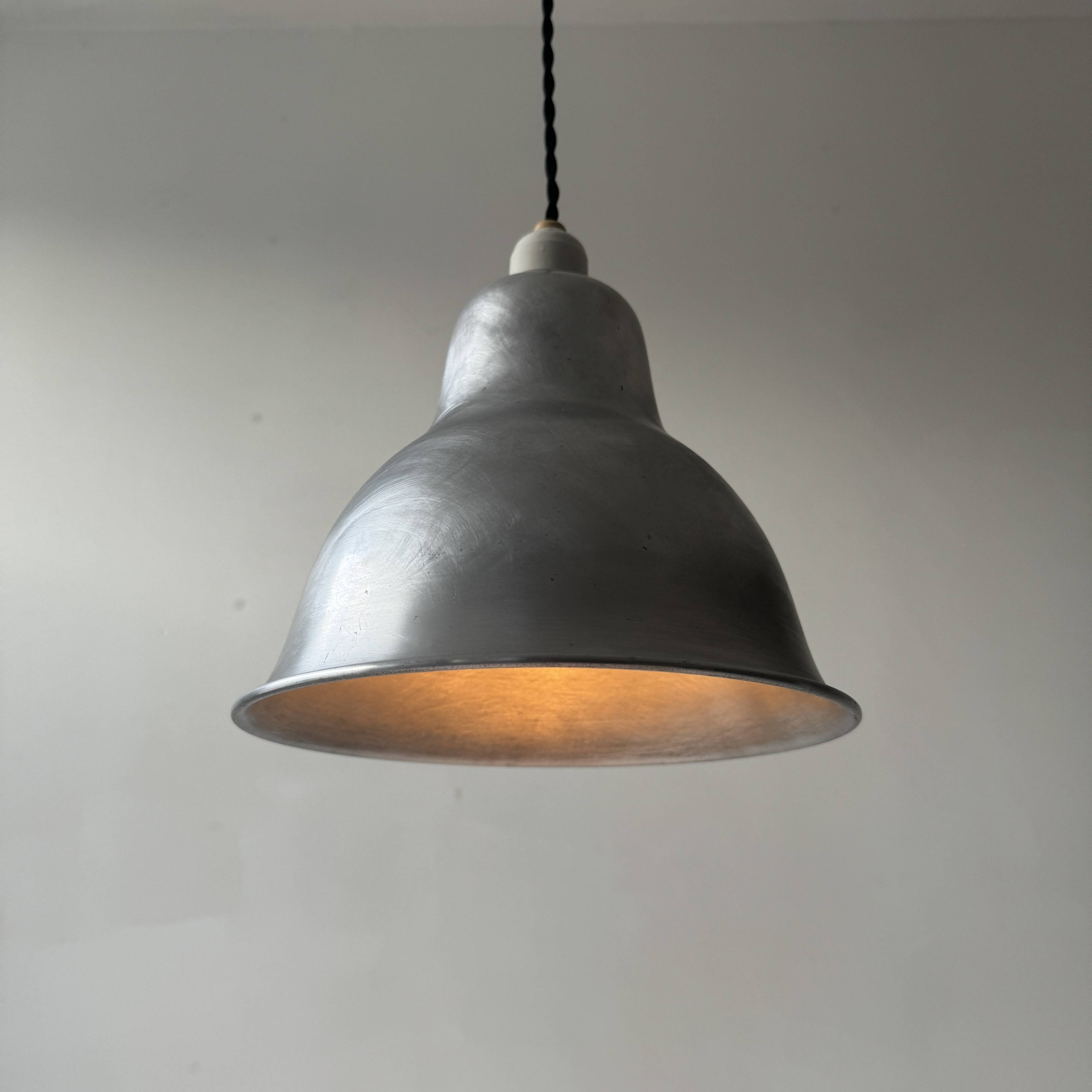 Old vintage aluminum workshop suspension