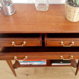 Console trolley style Directoire in mahogany