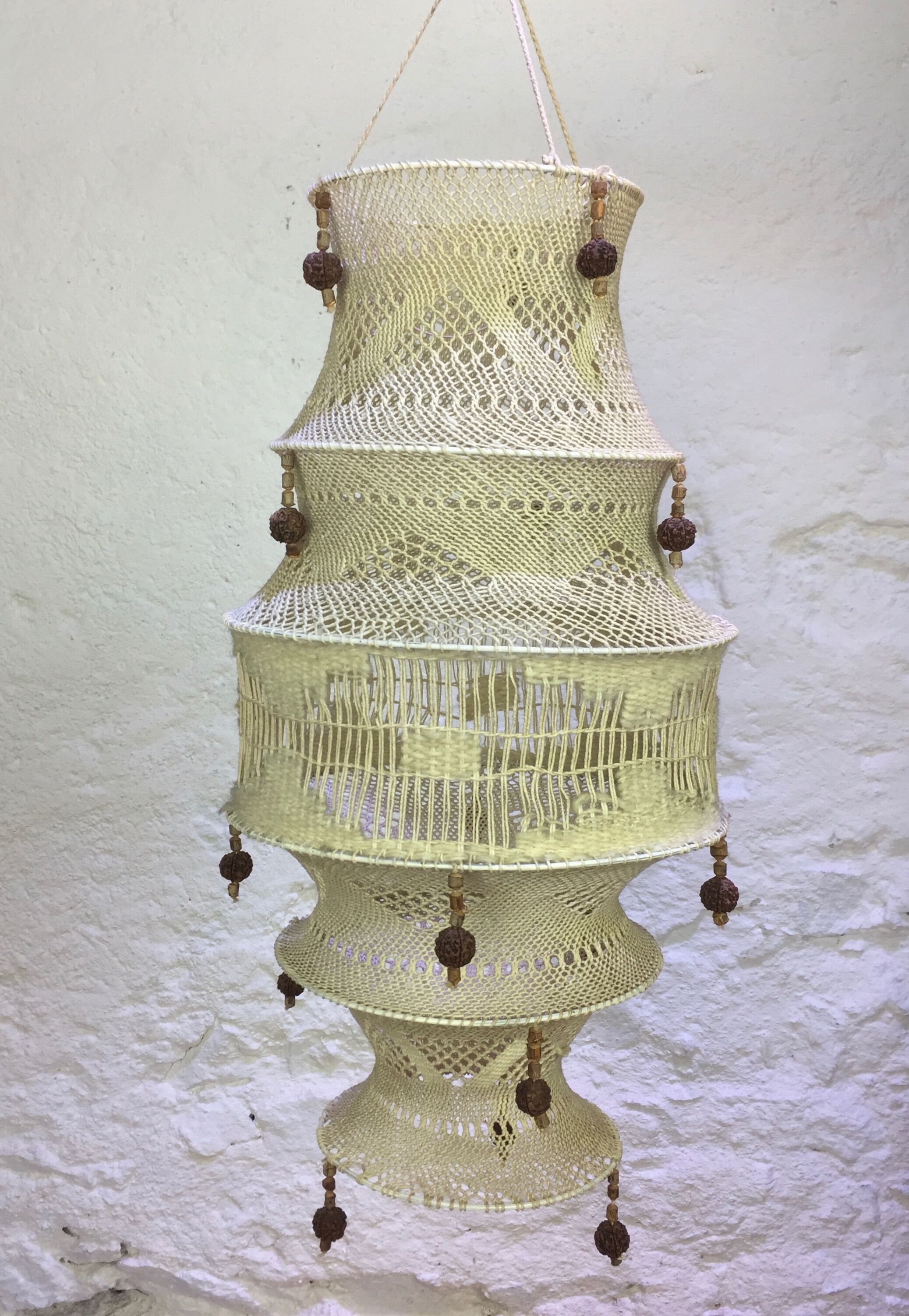 Macramé suspension 60s/70s