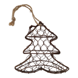 Vintage Christmas tree mesh hanging box