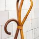 Wicker and bamboo floor lamp, Italy, 1950
