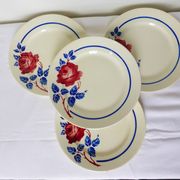 4 vintage dessert plates from K&G Luneville model Chantal 221014.