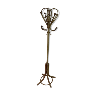 Porte manteau en osier vintage