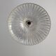 Rain-moulded transparent glass hanging lamp