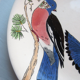 Game model plate signed gien, les oiseaux de chasse, les palombes