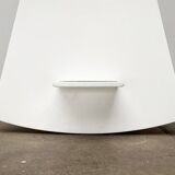 Minimalist Danish rocking stool by Michael C. Poulsen