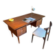 Bureau système biface scandinave vintage en teck "Søren"