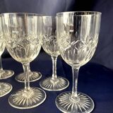 Set of 7 crystal liquor glasses