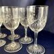Set of 7 crystal liquor glasses