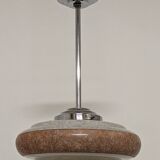 Art Deco XL pendant lamp in Clichy glass circa 1920