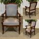 19th Century Restoration Armchair in Mahogany