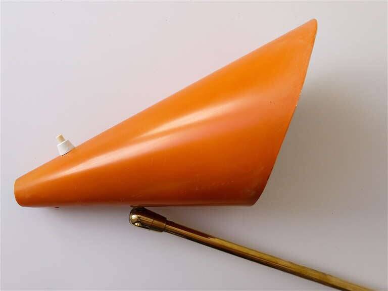 J.T. Kalmar "Style" Model Clamp Lamp Table Cone Midcentury, Vienna, 1950s