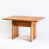 Vintage Silvio Coppola / Fratelli Montina table + chairs. Italy, 1970s