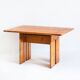 Table vintage de Silvio Coppola / Fratelli Montina + chaises. Italie, 1970s