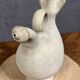 Antique Spanish water jug in terracotta or white pottery circa 1900