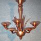 Lustre Améthyste (signé) Murano Vers 1940-50