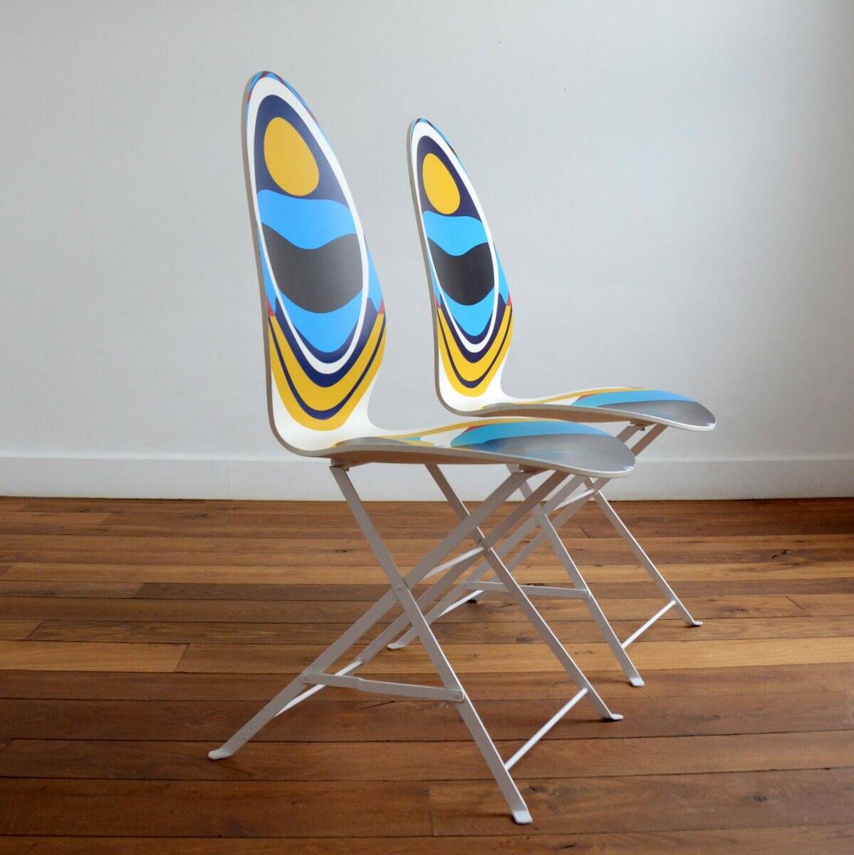 Set of 2 Haute Couture chairs Moon Series by Christian Lacroix vintage