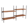 Wall shelf or stand metal and rattan 1950 a 70